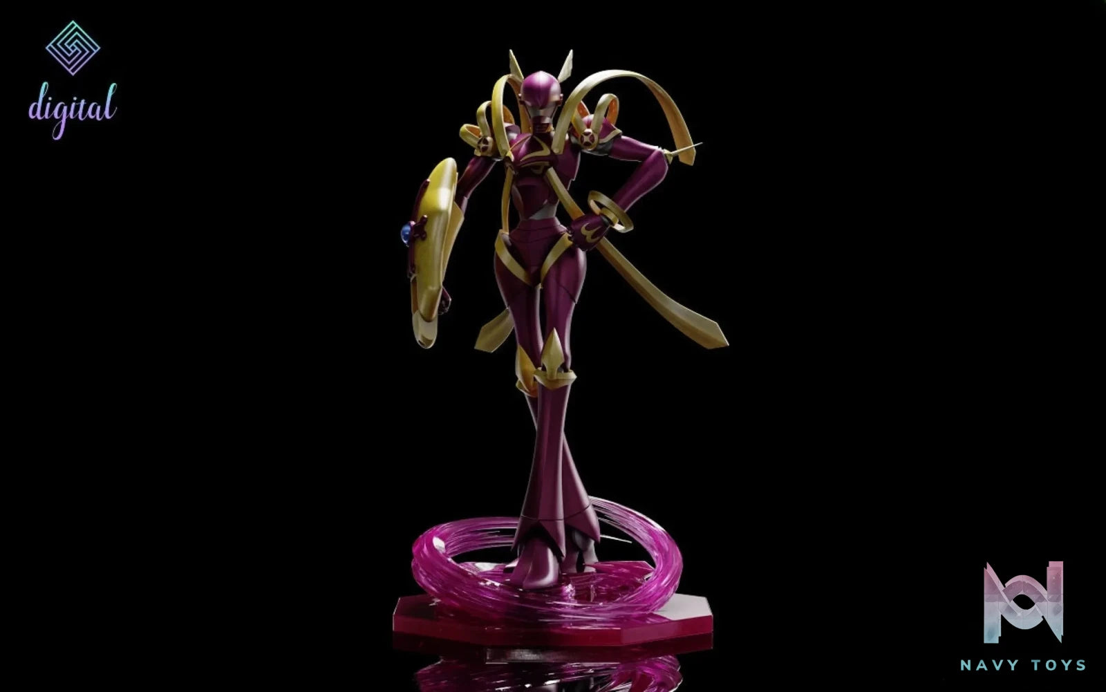 Digital Studio – Digimon Royal Knight Series Crusadermon and Dynasmon