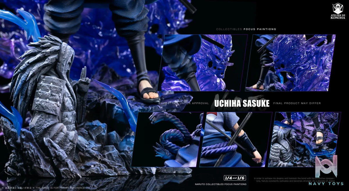 ATELIER DE KONOHA Studio – Naruto Light Sculpture Series Uzumaki Naruto & Uchiha Sasuke
