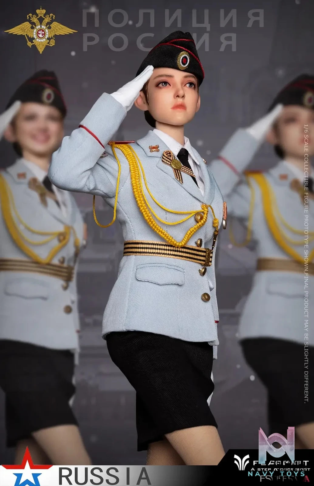 FLAGSET – Original 1/6 Russian Female Soldiers Ministry of Internal Affairs FS-73054A & Ninth Women’s Military Academy FS-73054B & Aerospace Defense Forces FS-73054C (Licensed)