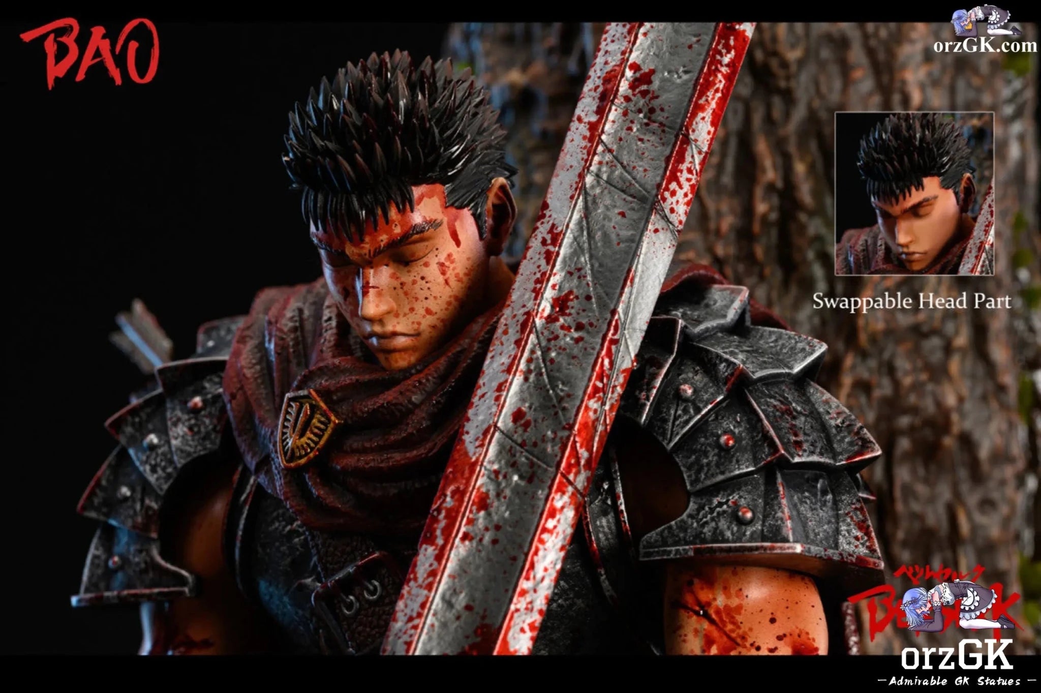 1/6 Guts - Berserk - Bao Studio (Eagle Dark Studio) resin statue Navy Toys anime figure