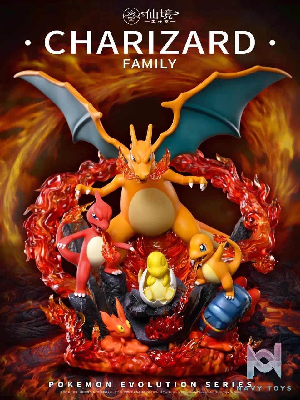 Wonderland Studio – Pokémon Evolution Series #2 Charizard Family