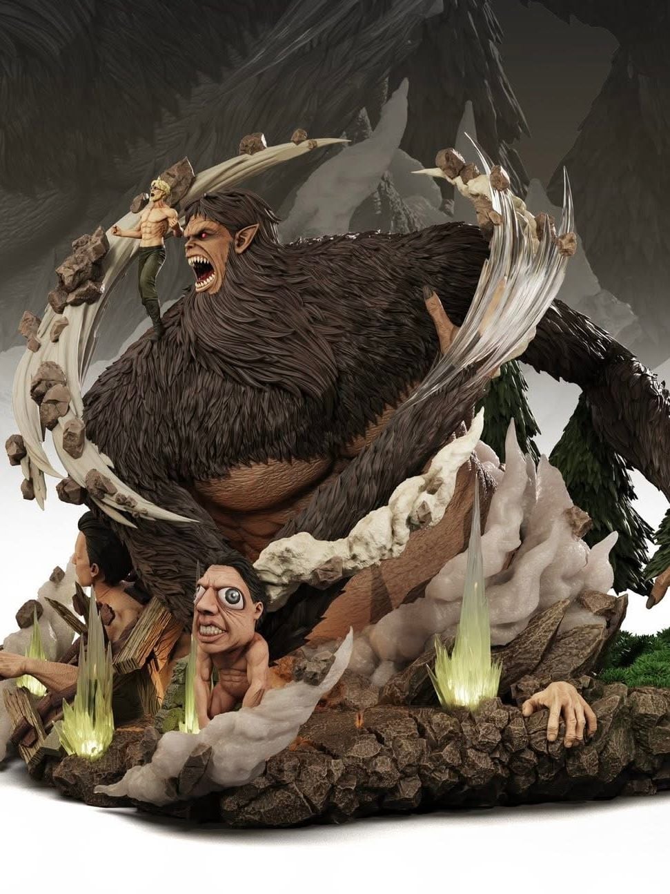 Zeke Jaeger & Beast Titan - Attack On Titan - Freedom Studio resin statue freedom studio anime figure