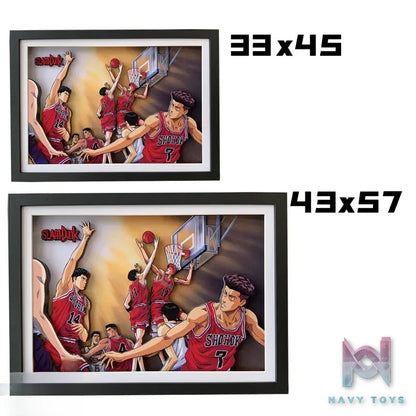 KALA HOME Studio – Slam Dunk Multiple Characters #06 3D Decorative Painting Slam Dunk