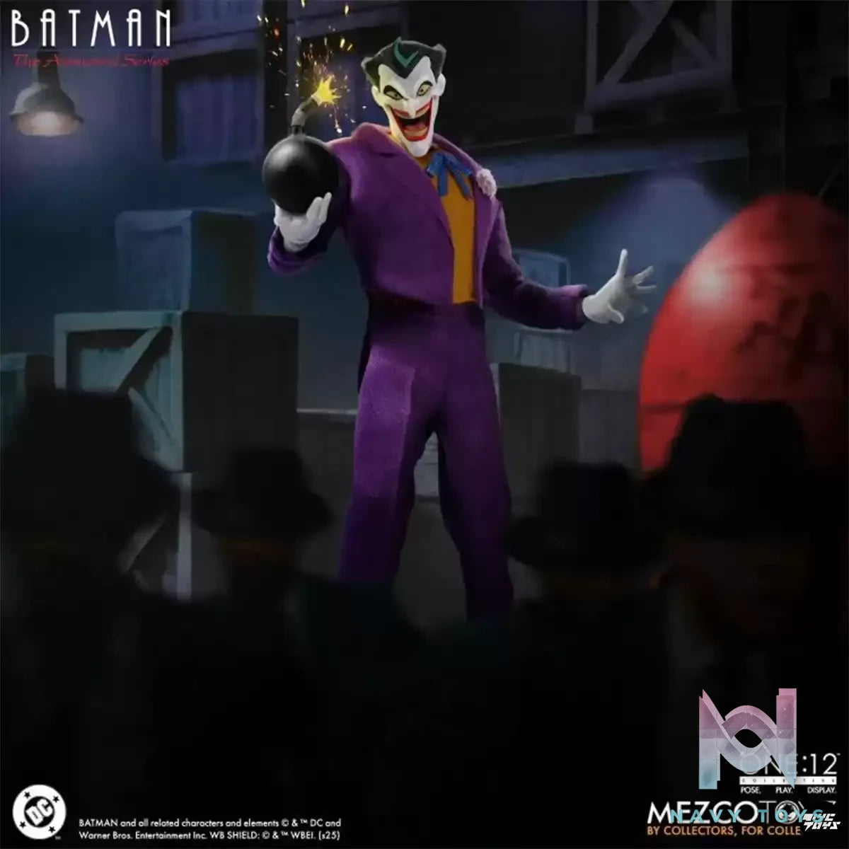 Mezco Studio – Batman 1/12 DC Animated Batman Joker Action Figure (Licensed)