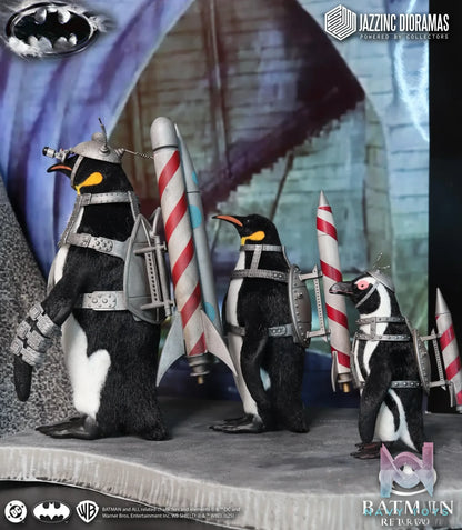 Jazzinc Dioramas Studio – Penguin Army 3 Piece Accessory Set (Batman Returns) 1/6 Scale (Licensed)
