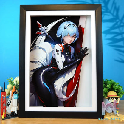 KALA HOME Studio – Ayanami Rei 3D Decorative Painting Neon Genesis Evangelion