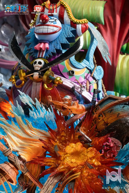 JIMEI PALACE Studio – ONE PIECE New Yonko BUGGY Limited Edition Statue (Licensed)