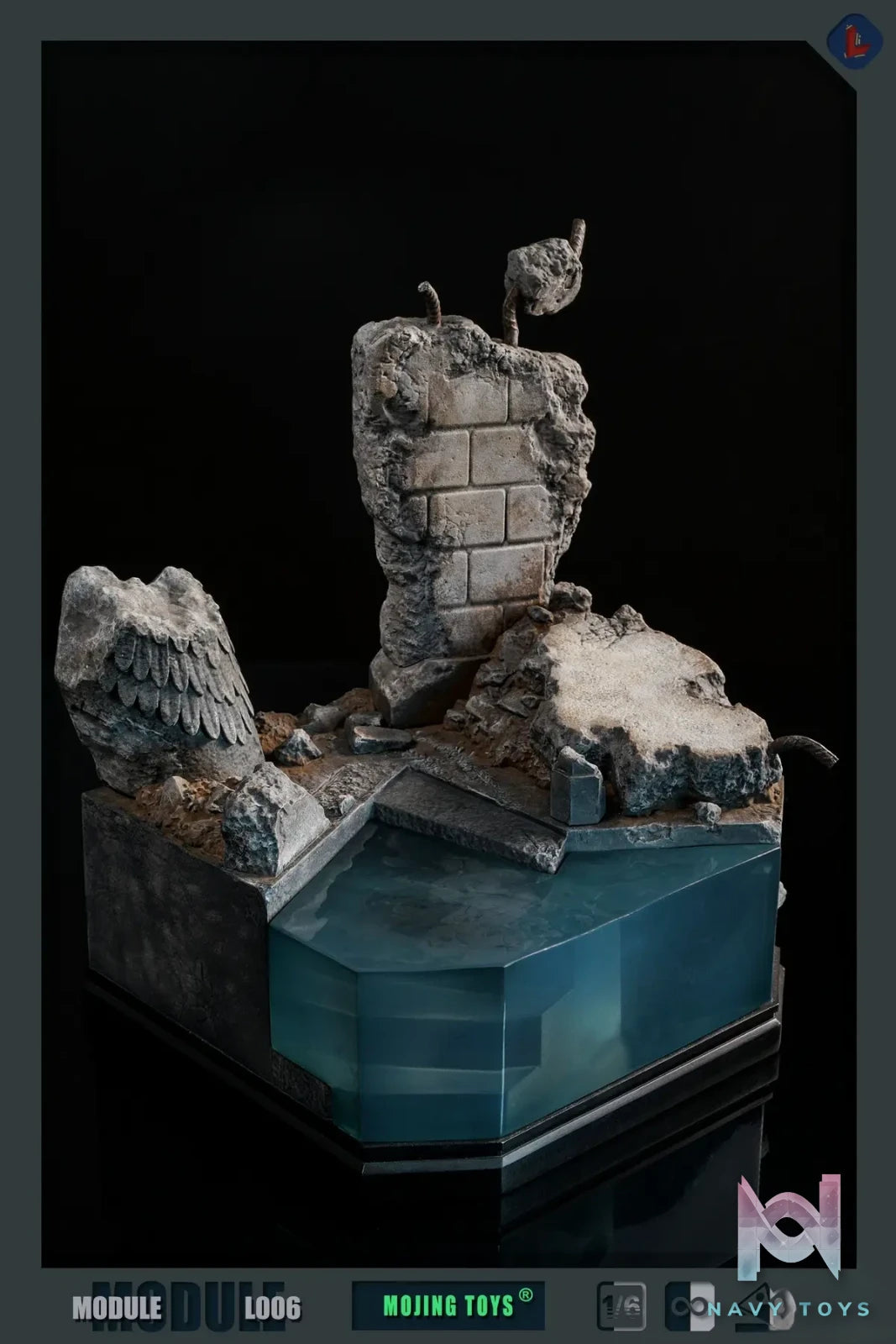 MOjingToys – DC Module series – L006 1/6 BVS Kryptonite Ruins DIORAMA BASE (Licensed)