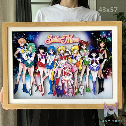 KALA HOME Studio – Sailor Moon Multiple Characters #01 3D Decorative Painting Sailor Moon