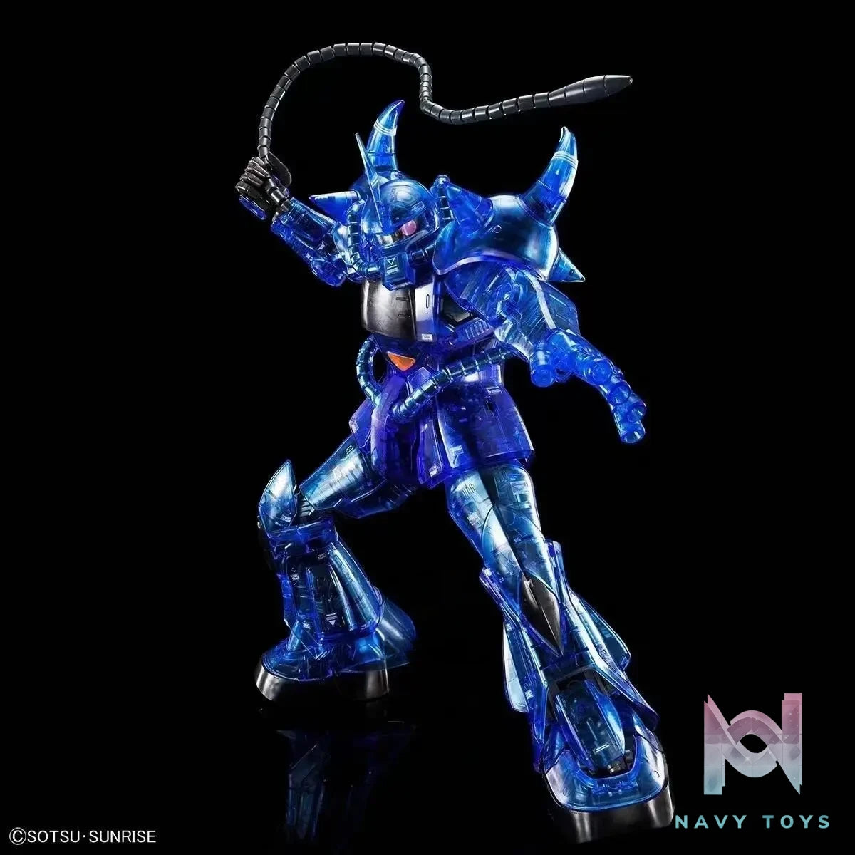 BANDAI SPIRITS – MG 1/100 Gouf 2.0 MS-07B (Clear Color) Gundam Base Limited Model Kit (Licensed)