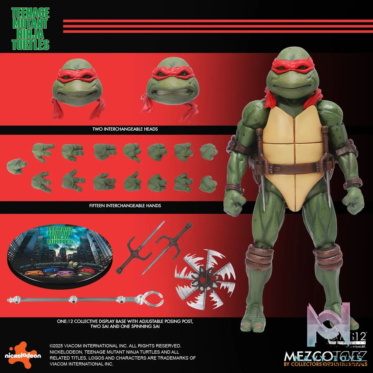 Mezco Studio – Teenage Mutant Ninja Turtles (1990) Boxed Set 1/12 Action Figure (Licensed)