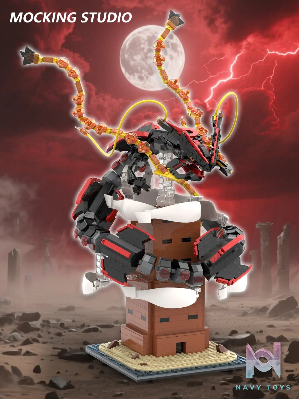 Zhu Yi Wan Jia Studio – Pokémon Mega Rayquaza Building Blocks