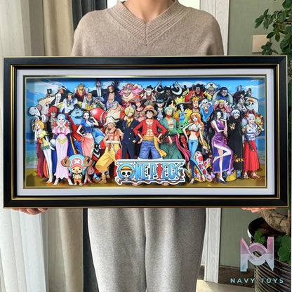 KALA HOME Studio – One Piece Multiple Characters #08 3D Decorative Painting One Piece