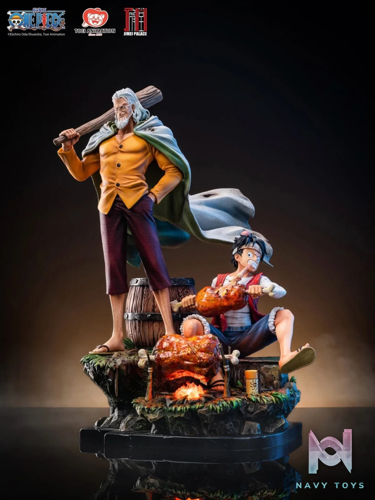 Luffy & Rayleigh - One Piece - Jimei Palace resin statue Jimei Palace Studio anime figure