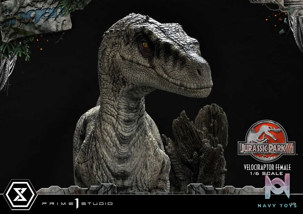 Prime 1 Studio – Legacy Museum Collection Jurassic Park III (Film) Velociraptor Female LMCJP-11 LMCJP-11S (Licensed)