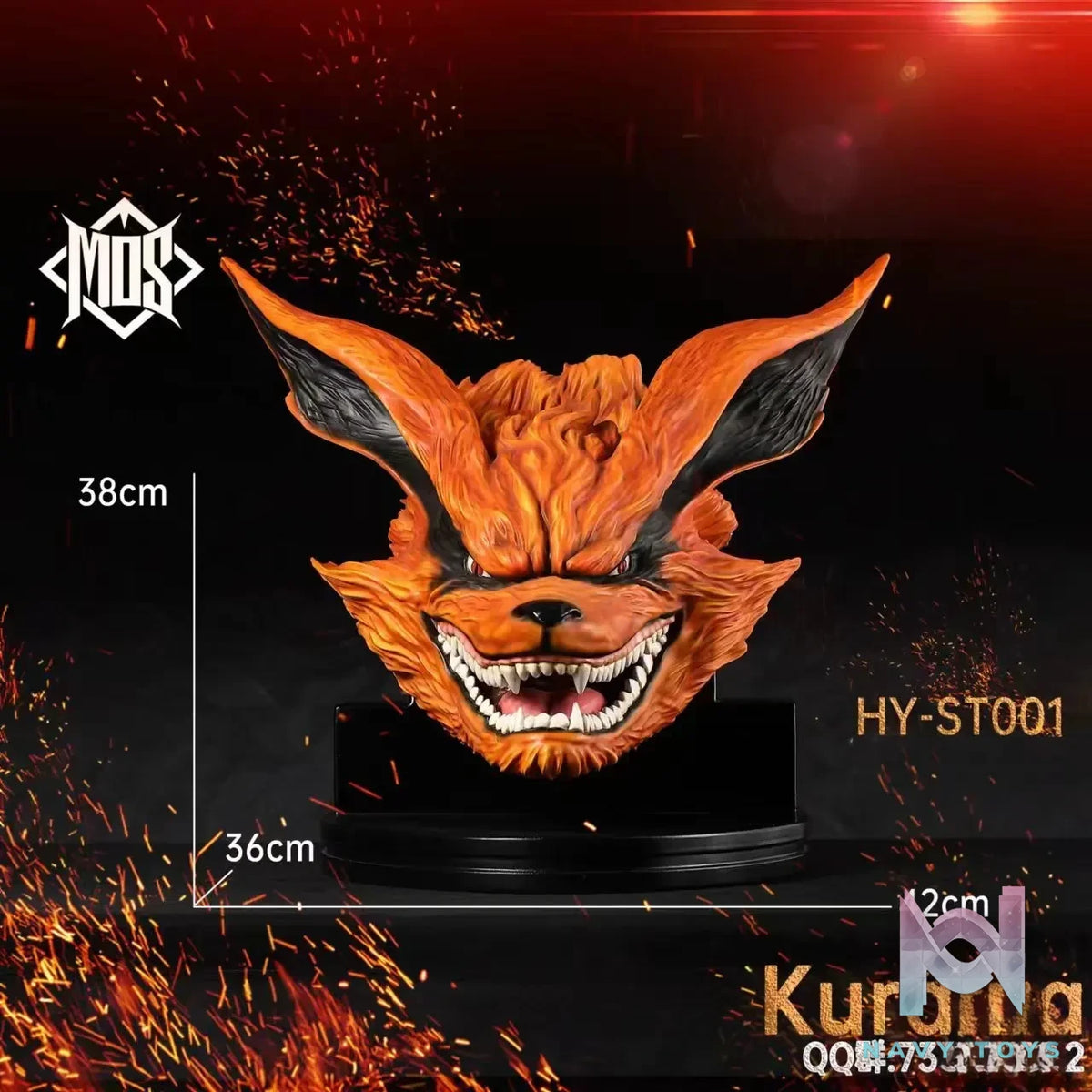 MOS Studio – Naruto bijuu series Kurama head sculpture