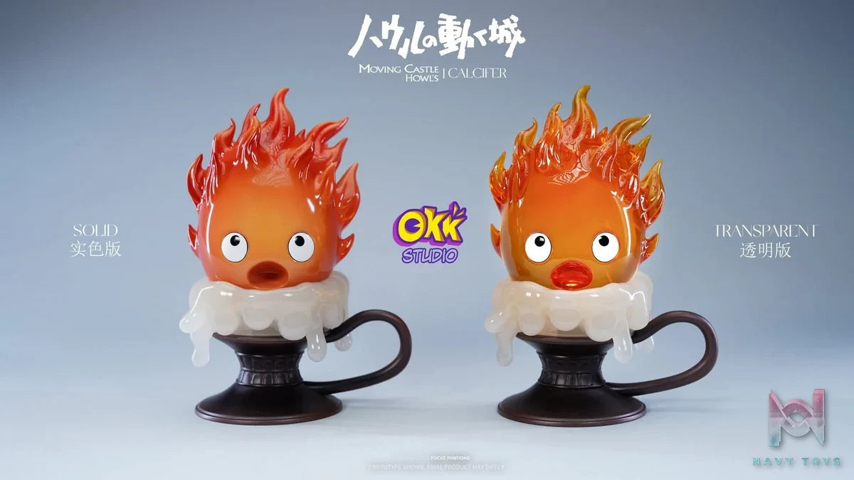 Candlestick Calcifer resin statue Okk Studio anime figure