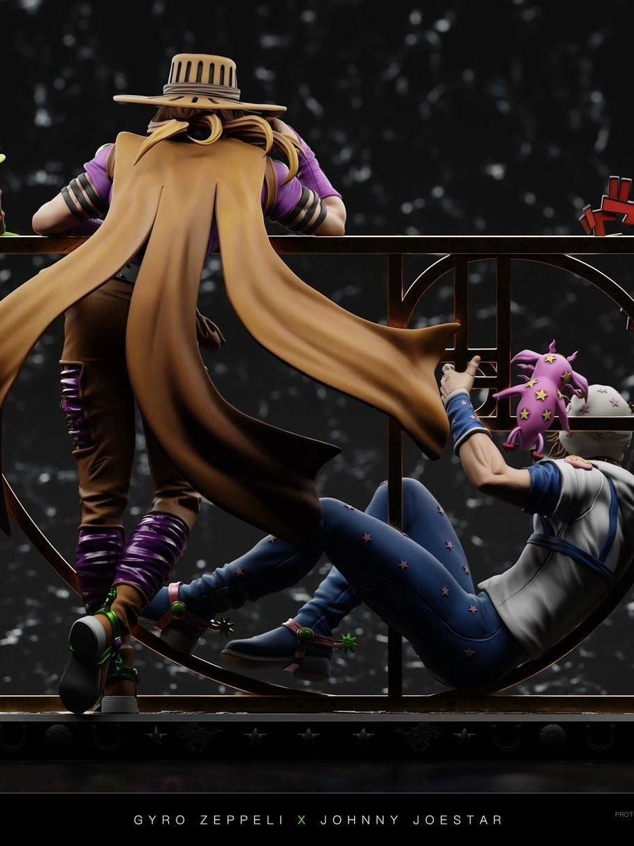 Gyro Zeppeli & Johnny Joestar - Jojo’s Bizarre Adventure - Chikara Studio resin statue Chikara Studio anime figure