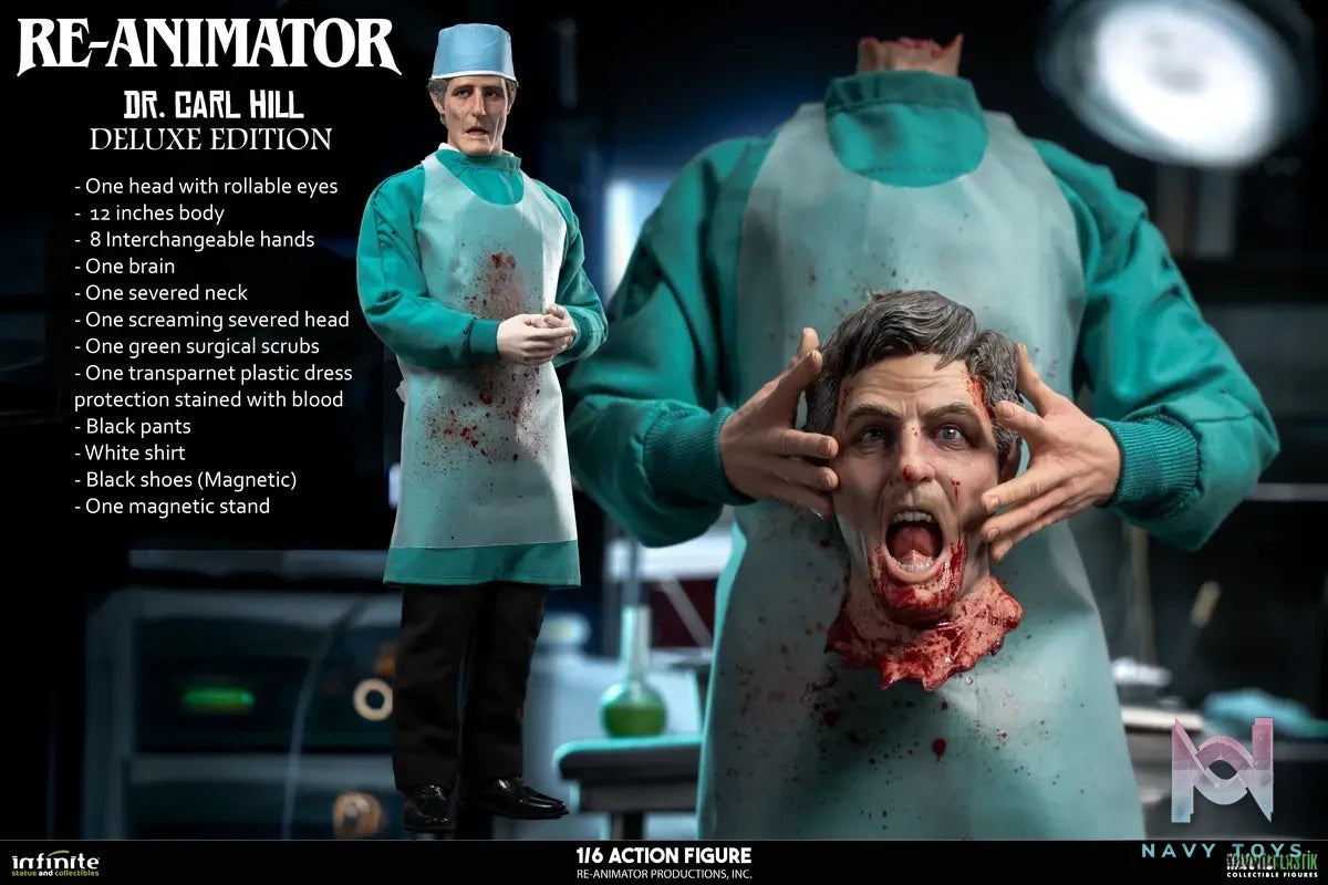 Infinite Statue – RE-ANIMATOR DOCTOR CARL HILL 1/6 ACTION FIGURE (Licensed)