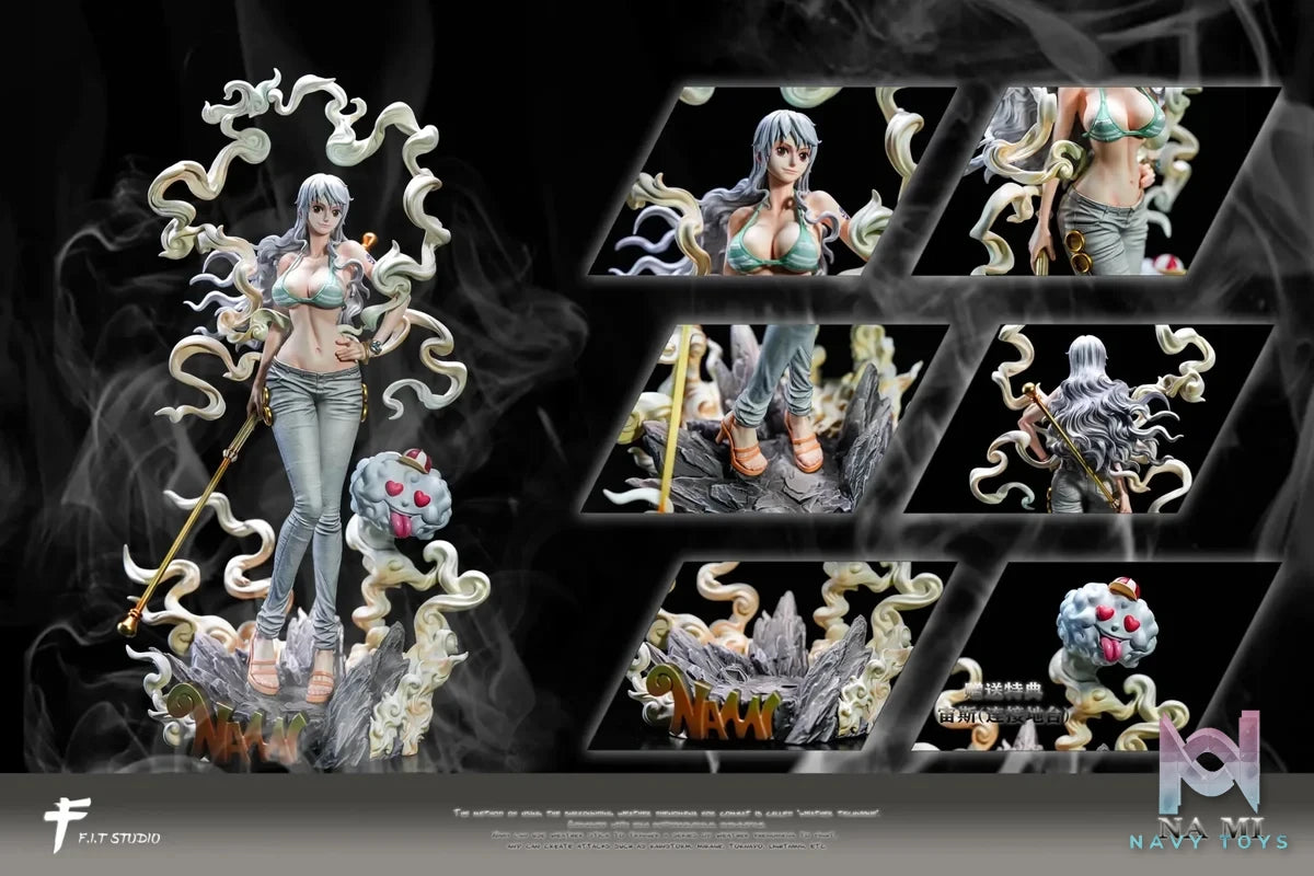 F.I.T Studio - One Piece Nika Form Nami resin statue Navy Toys anime figure