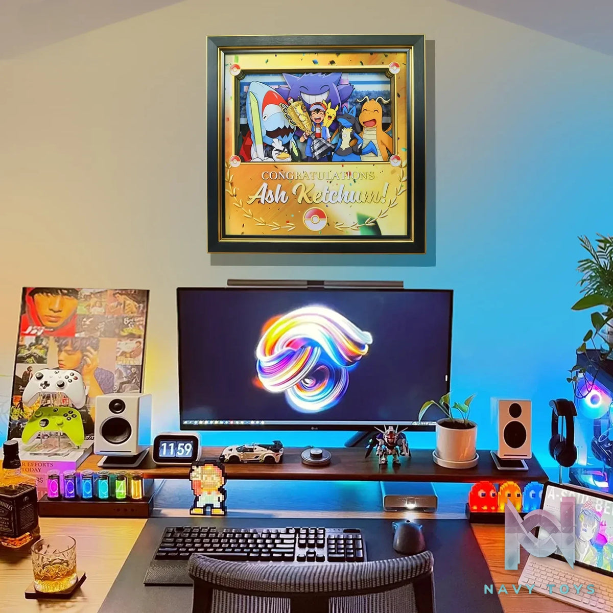 KALA HOME Studio – Congratulation Ash Ketchum! 3D Decorative Painting Pokémon