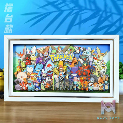 KALA HOME Studio – Pokémon Multiple Characters #01 3D Decorative Painting Pokémon