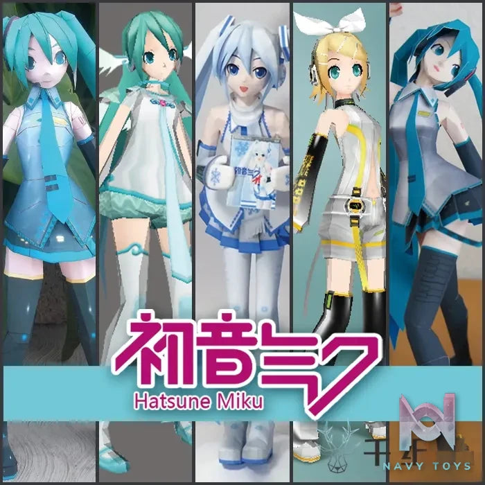 Qian Zhi Lu Studio – Hatsune Miku 3D Paper Model DIY Project Sekai