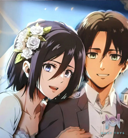 KALA HOME Studio – Eren X Mikasa Pre-wedding Photos 3D Decorative Painting Attack on Titan