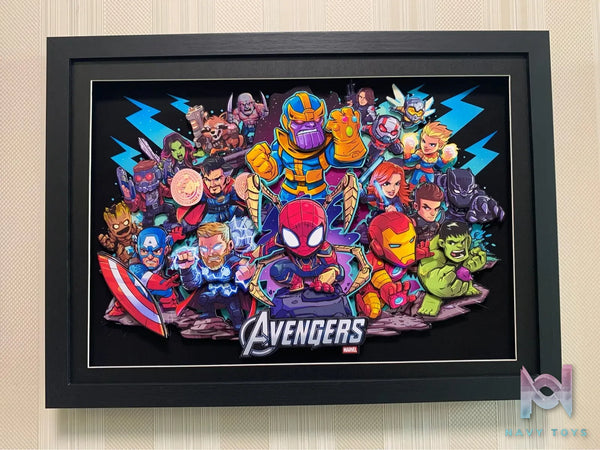 KALA HOME Studio – Marvel Multiple Characters #02 3D Decorative Painting Marvel