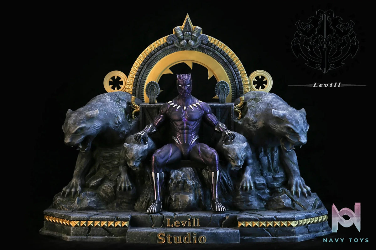 Levill studio – Black Panther on Throne