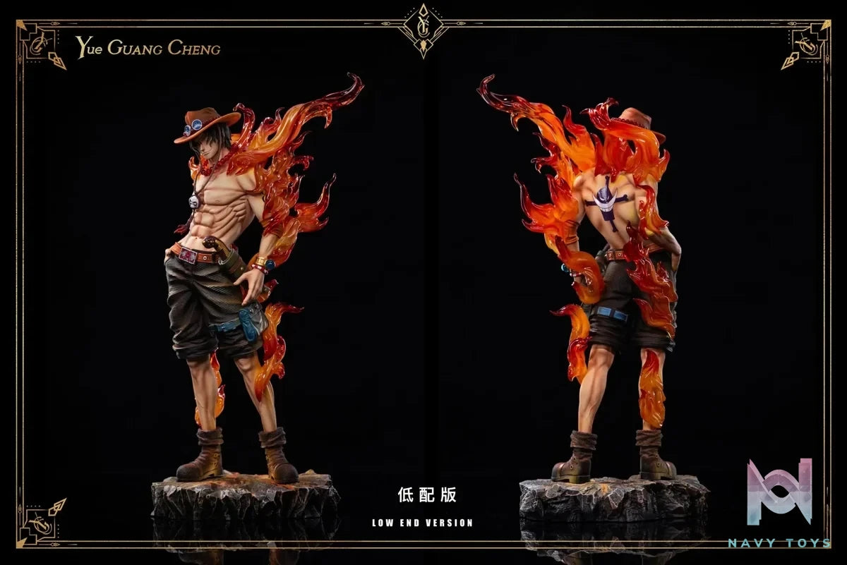 YUE GUANG CHENG Studio - One Piece Portgas D. Ace resin statue Navy Toys anime figure