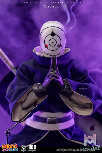 ROCKETTOYS Studio – Naruto Shippuden Madara Uchiha (White Mask Ver.) 1/6 Scale Action Figure ROC-021 (Licensed)