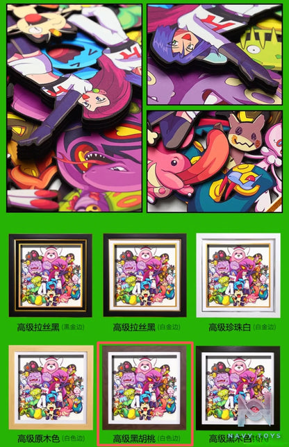 Yu Zhi Jiang Studio – Pokémon Multiple Characters Series #13 3D Decorative Painting Pokémon