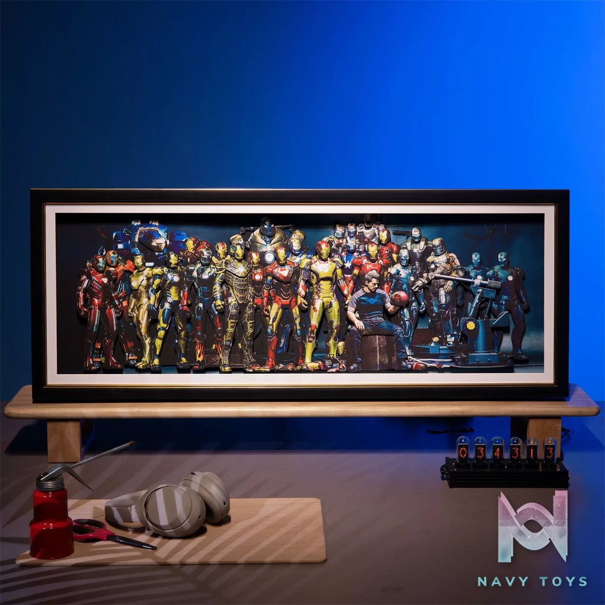 Yu Zhi Jiang Studio – Iron Man Series #4 3D Decorative Painting Marvel