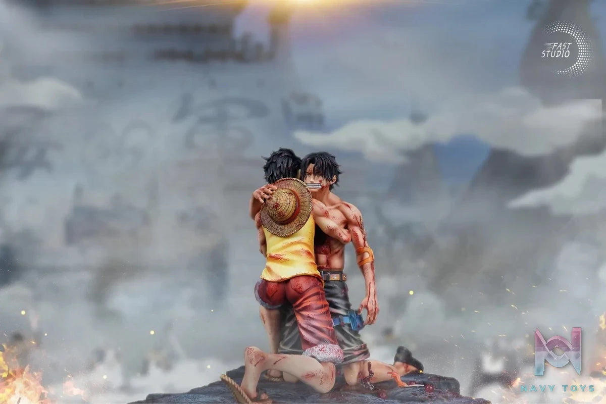 Luffy & Ace last goodbye - One Piece - Fast Studio resin statue Fast Studio anime figure