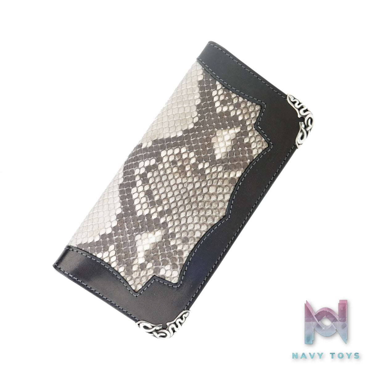 Raven Studio (silver jewelry) – Tochigi Leather Patchwork Python Skin Long Wallet Original