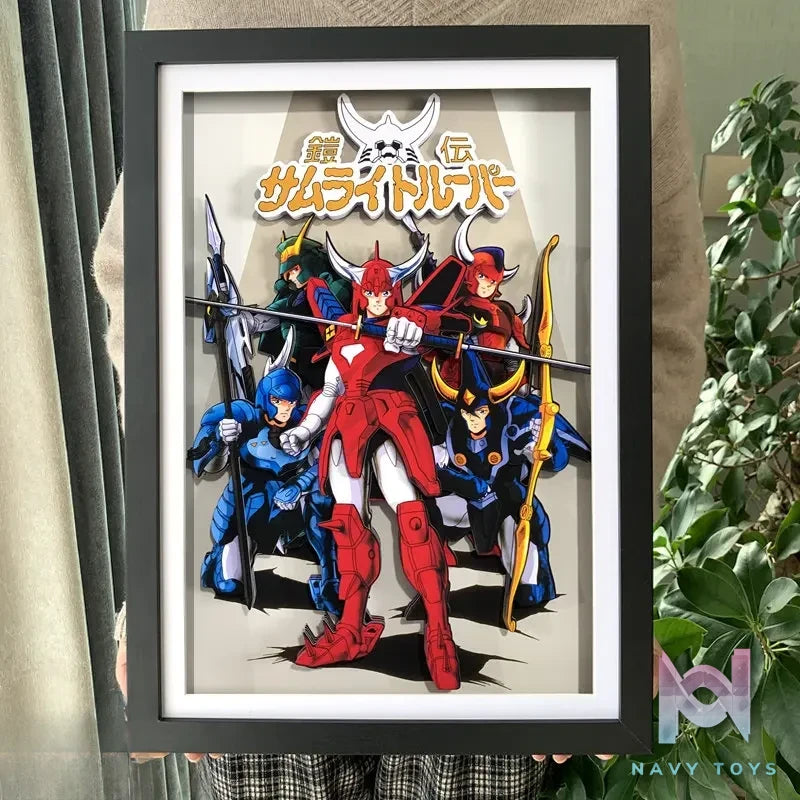 KALA HOME Studio – Ronin Warriors Multiple Characters 3D Decorative Painting Ronin Warriors