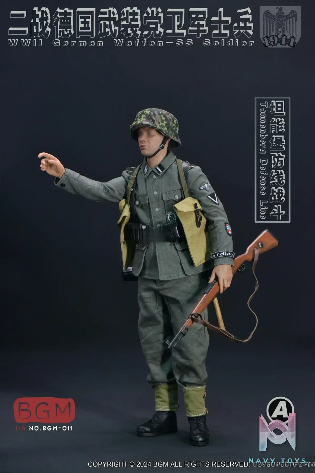 BGM Studio – 1/6 WWII German Waffen-SS Soldier Tannenberg Defense Line 1944 Accessory (Licensed)