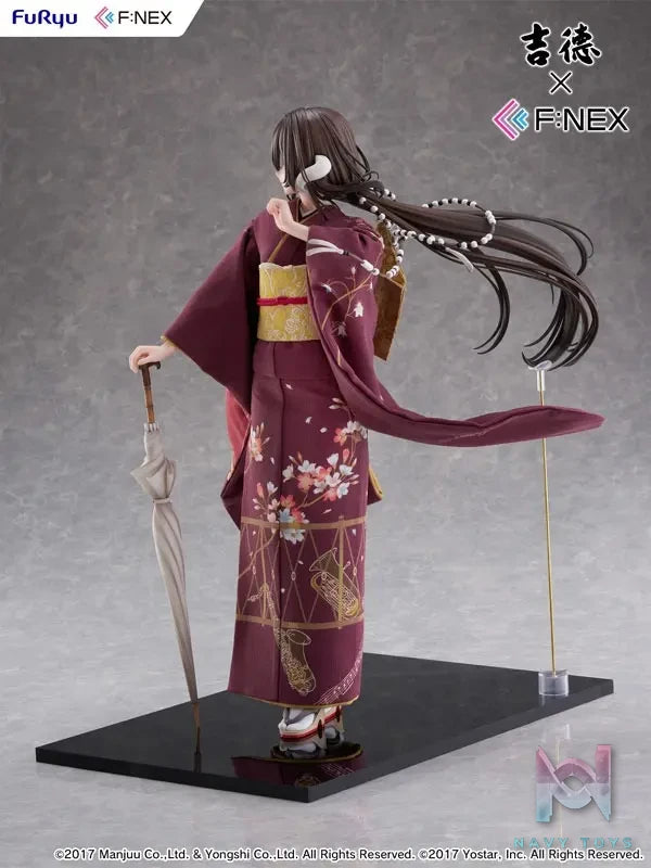FURYU – Yoshitoku x F:NEX Mikasa blue flower komachi ver -Japanese Doll- 1/4 Scale Figure (Licensed)