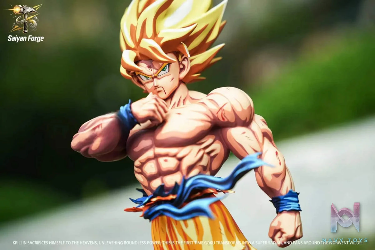 SaniyahForge Studio – Super Saiyan Son Goku Battle Damaged Repaint Version Dragon Ball