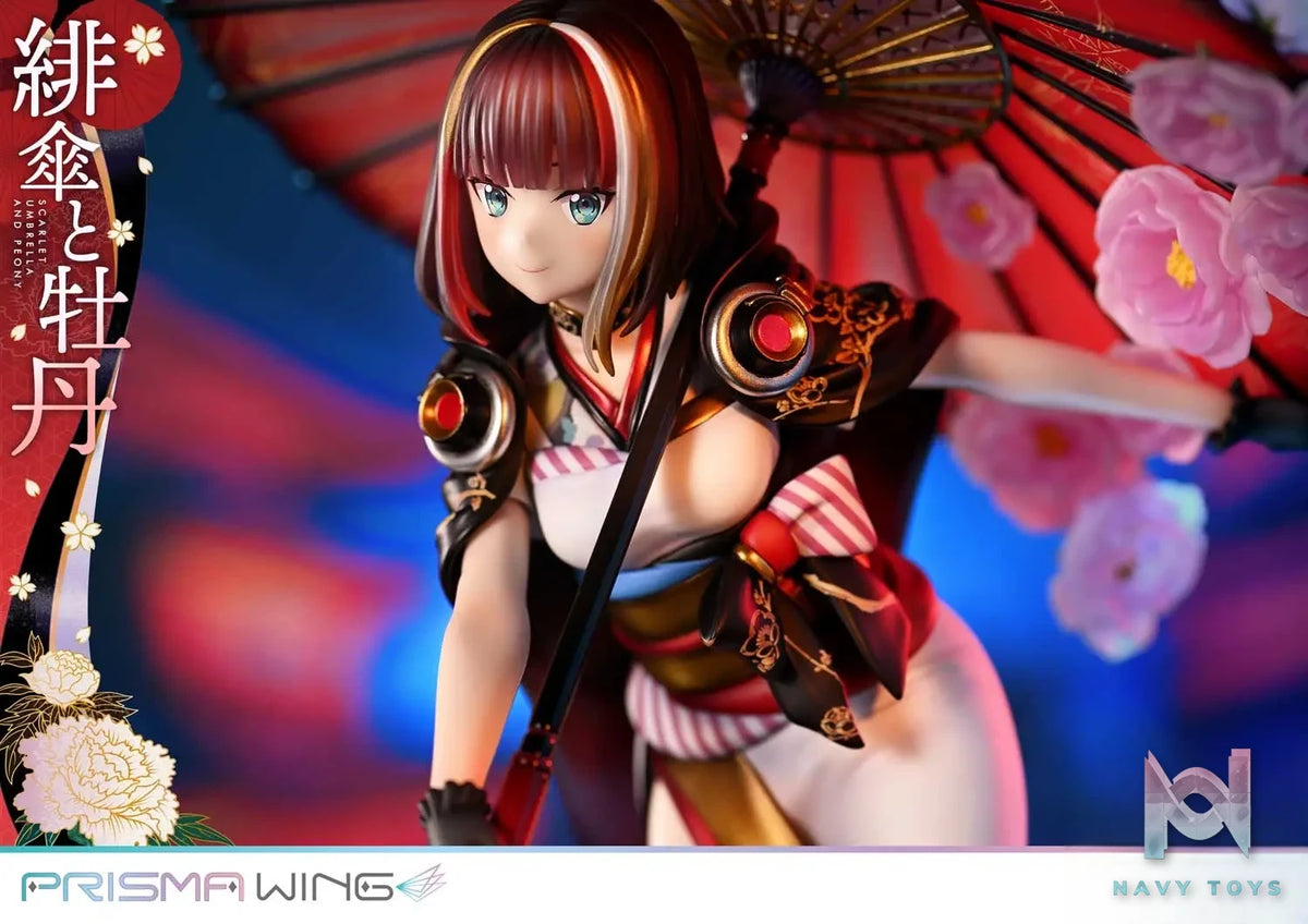 Prime 1 Studio & PRISMA WING Collection – fuzichoco original Illustration Scarlet Umbrella and Peony 1/7 Scale Pre-Painted Figure PWFZCC-01P PWFZCC-01PDX (Licensed)