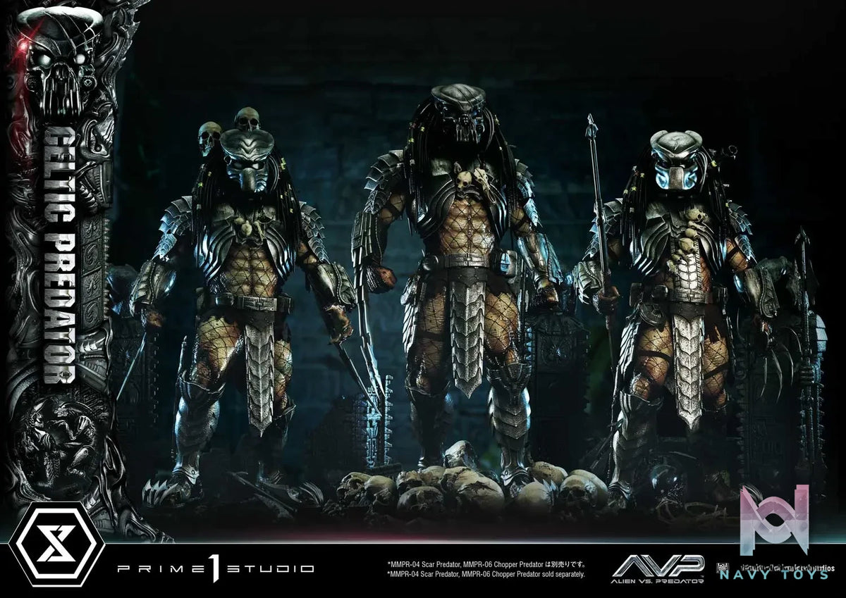 Prime 1 Studio Museum Masterline Alien vs. Predator Celtic Predator MMPR-05 MMPR-05S