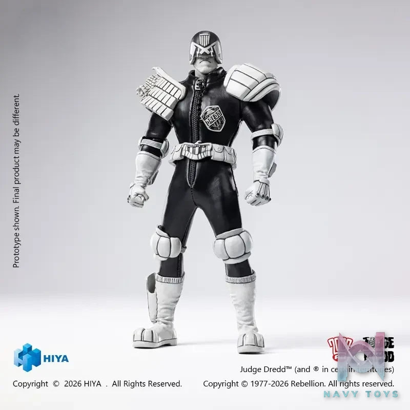 Hiya Toys – EXQUISITE SUPER Series Judge Dredd (Black X White Ver.) 1/12 Scale Action Figure ESJ0163 (Licensed)