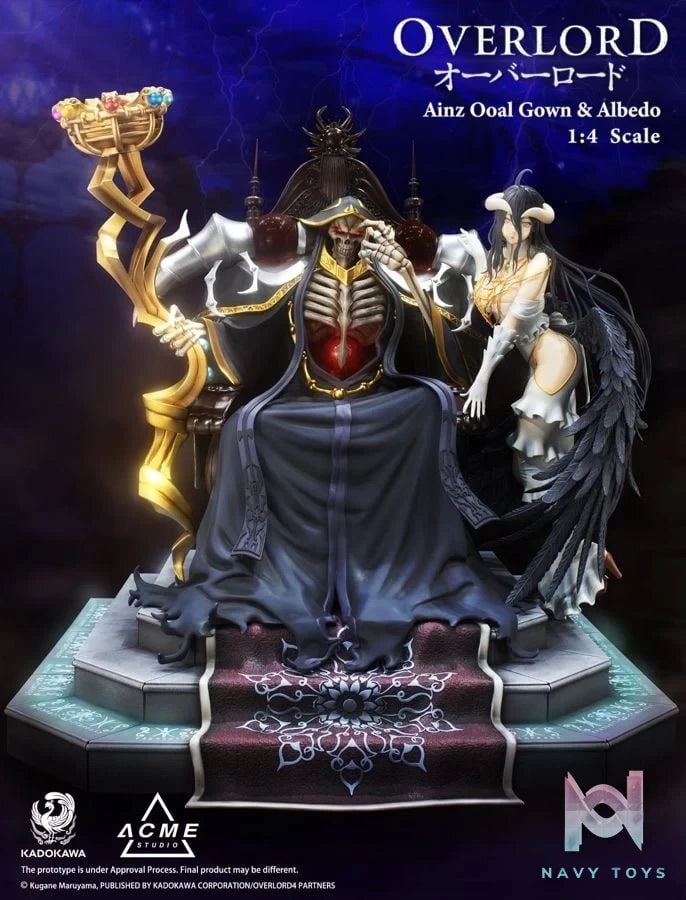 Ainz Ooal Gown - Albedo resin statue acme Studio anime figure