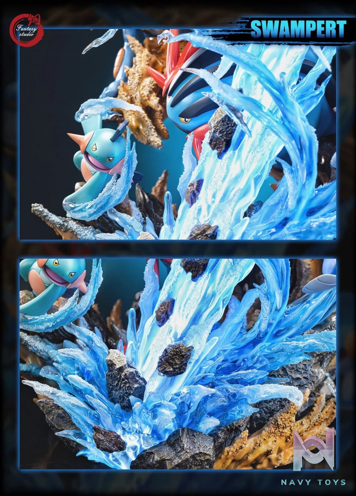 Swampert Family - Pokemon - Fantasy Studio resin statue Fantasy Studio anime figure
