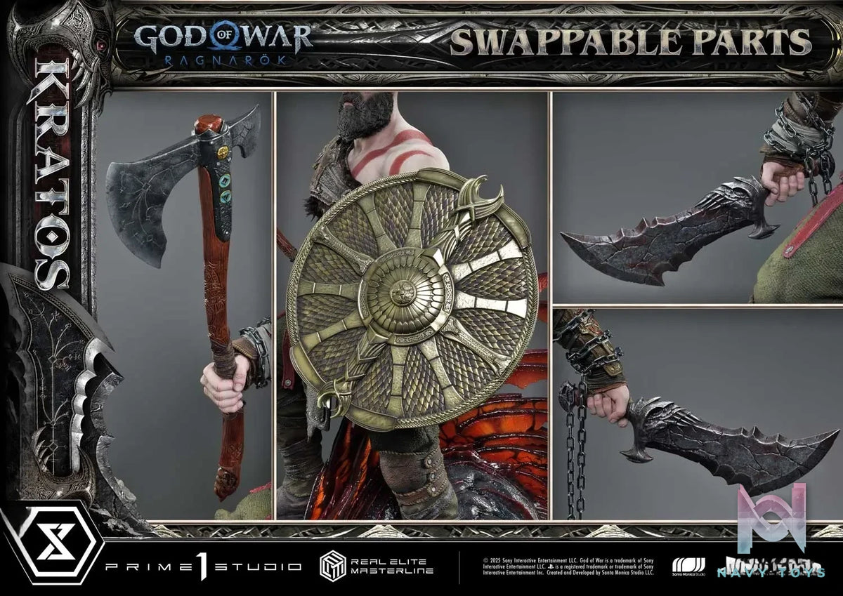 Prime 1 Studio – Real Elite Masterline God of War: Ragnarok Kratos Ultimate Version REMGOW-01 REMGOW-01UT REMGOW-01UTS (Licensed)