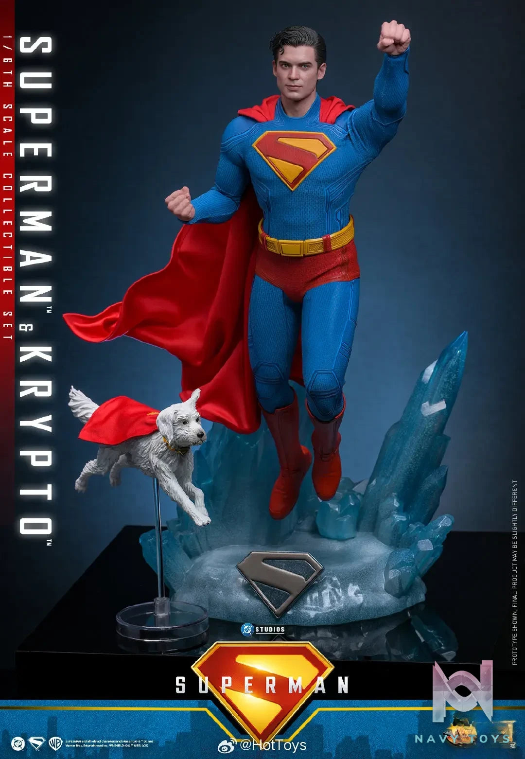 Hottoys – Superman & Krypto 1/6th scale Collectible Set MMS812 (Licensed)