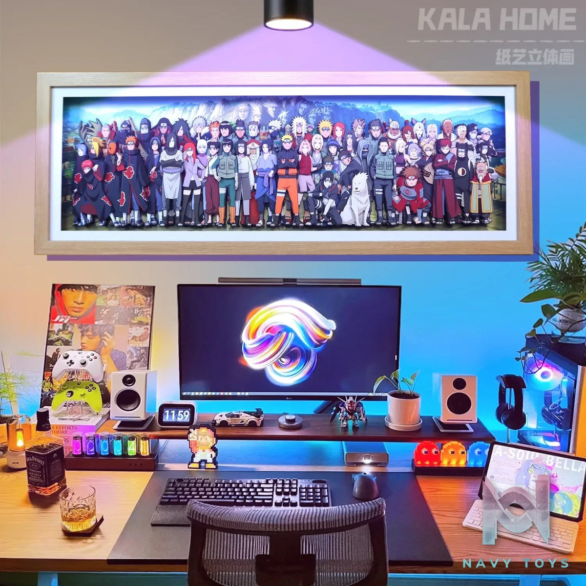KALA HOME Studio – Naruto Multiple Characters #09 3D Decorative Painting Naruto