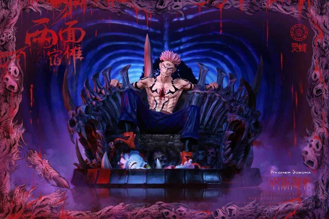 Ryomen Sukuna resin statue LingYun Studio anime figure