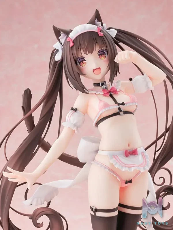 Orchid Seed – Nekopara Vanilla X Chocola Micro Bikini Maid 1/5.5 Complete Figure (Licensed)